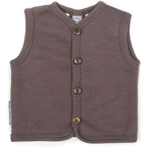 Smallstuff Uld Vest med Knapper Rose Brown - Str. 56-62