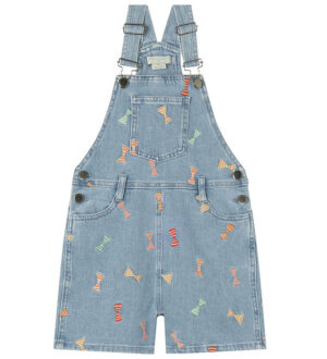 Stella McCartney Kids Smækbukser - Denim - Celeste m. Sløjfer