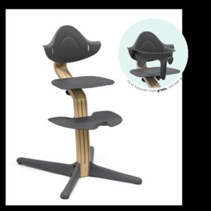 StokkeÂ® NomiÂ® Stol Eg Anthracite Inkl. Babysæt