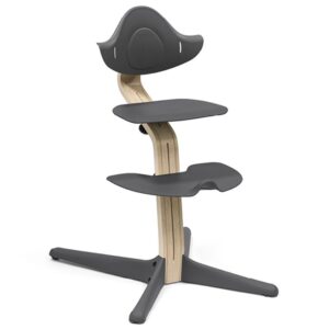 StokkeÂ® NomiÂ® Stol Natural Anthracite Inkl. Babysæt