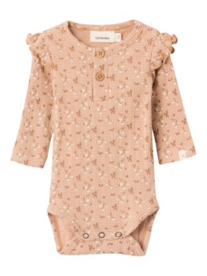 Thida langærmet slim body - nougat - 80