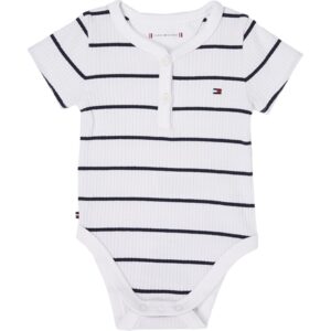 Tommy Hilfiger Baby Striped Rib Body White / Desert Sky Stripe - Str. 56