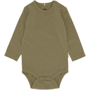 Uld/Bamboo Body Langærmet - DRIED HERB - 92