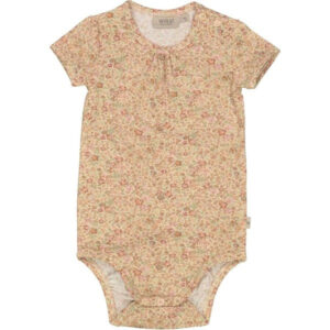 Wheat Barely Beige Small Flowers Jersey Body - Str. 6 mdr