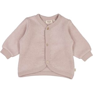 Wheat Uld Fleece Dark Powder Cardigan - Str. 3 mdr