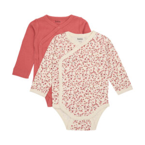 Wrap body langærmet 2-pak - Mineral Red - 60