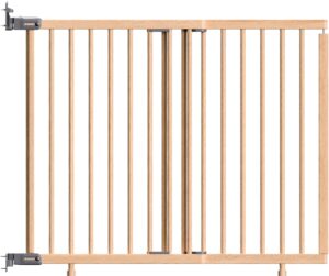 BabyDan Adjust Pro Sikkerhedsgitter til Trappe, Wood, Børnegitter