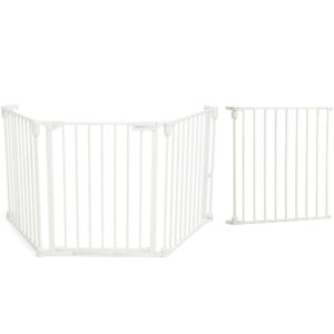 Beemoo CARE Safe Protect Skruegitter/rumdeler 3 Sektioner inkl. Forlængerdel 60 cm, White