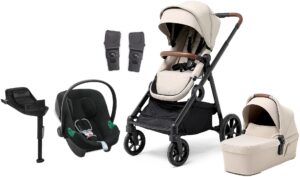 Beemoo Pro Multi 2 Duovogn inkl. Cybex Aton B2 i-Size Autostol Baby & Base, Latte Beige