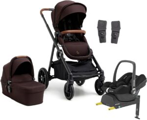 Beemoo Pro Multi 2 Duovogn inkl. Maxi-Cosi CabrioFix Autostol Baby & Base, Espresso Brown
