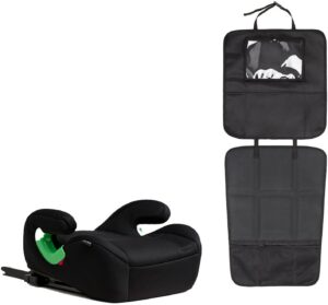 Beemoo Raise 2 i-Size Selepude ISOFIX inkl. Beemoo 3-i-1 Sædebeskytter, Black Stone/Black