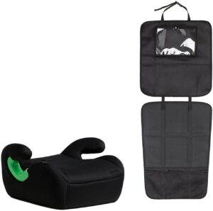 Beemoo Raise 2 i-Size Selepude inkl. Beemoo 3-i-1 Sædebeskytter, Black Stone/Black