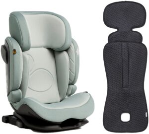 Beemoo Recline i-Size Autostol inkl. Petite Chérie Ventilerende Hynde, Teal/Antracit