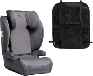 Beemoo Ride i-Size Autostol inkl. Beemoo Smart Organizer, Mineral grey