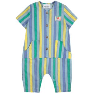 Bobo Choses Multicolor Multicolor Stripes Denim Overall - Str. 12 mdr