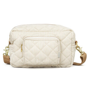 Cam Cam Copenhagen Lille Pusletaske - Camel Classic Stribes