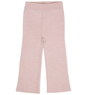 Copenhagen Colors Bukser - Uld - Strik - Wide Rib - Dusty Rose