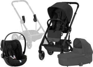 Cybex BALIOS S Lux Duovogn inkl. Cloud G & Base, Moon Black/Black