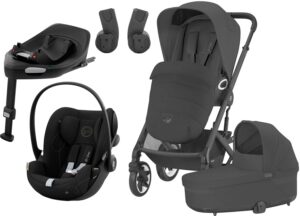 Cybex TALOS S Lux Duovogn inkl. Cloud G Autostol Baby & Base, Moon Black