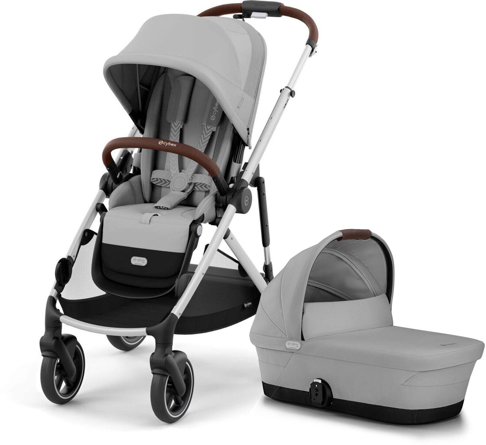 Cybex e-GAZELLE S Duovogn, Stone Grey/Silver Cybex e-GAZELLE S Duovogn, Stone Grey/Silver