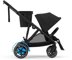 Cybex e-GAZELLE S Klapvogn, Moon Black/Black