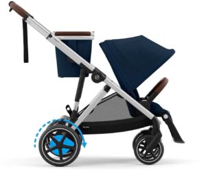 Cybex e-GAZELLE S Klapvogn, Ocean Blue/Silver