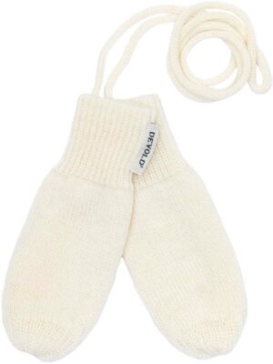 Devold HILDRE MERINO MITTEN BABY Vanter, Offwhite