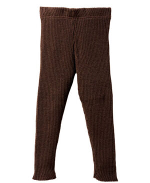 Disana strikkede leggings - økologisk uld - brun - vælg størrelse 50/56