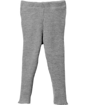 Disana strikkede leggings - økologisk uld - sølvgrå - vælg størrelse Small
