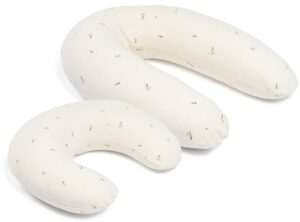 Doomoo Amme- & Graviditetspude 2-i-1, Quilt Creme Blomma