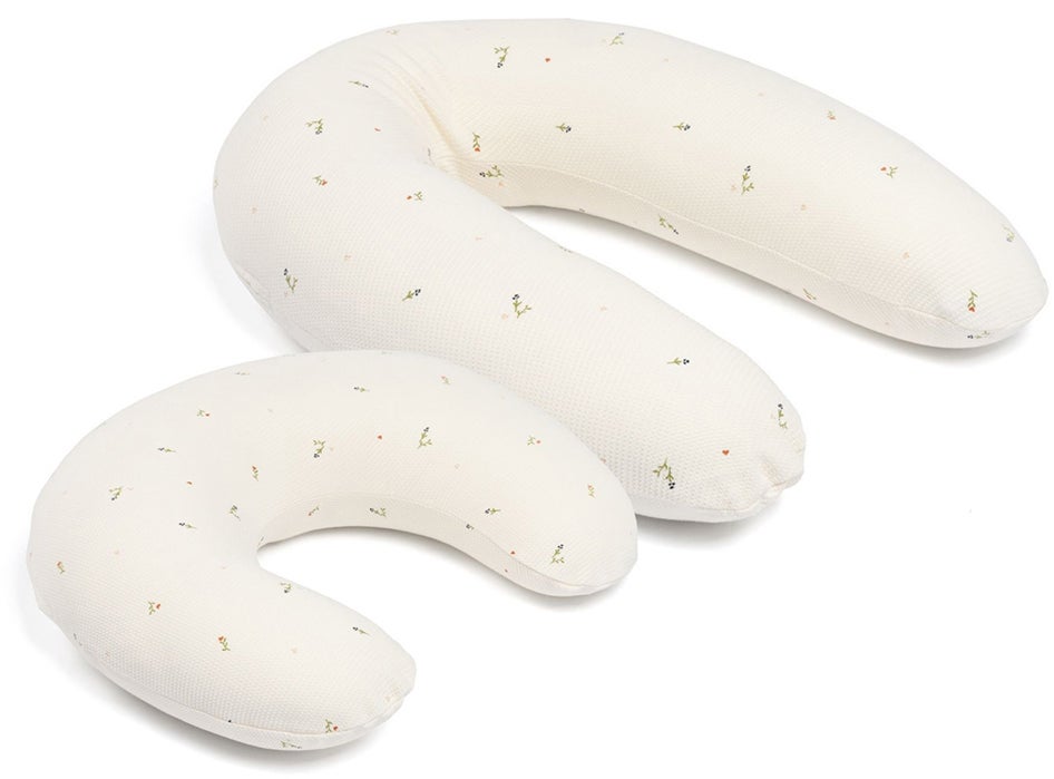 Doomoo Amme- & Graviditetspude 2-i-1, Quilt Creme Blomma Doomoo Amme- & Graviditetspude 2-i-1, Quilt Creme Blomma