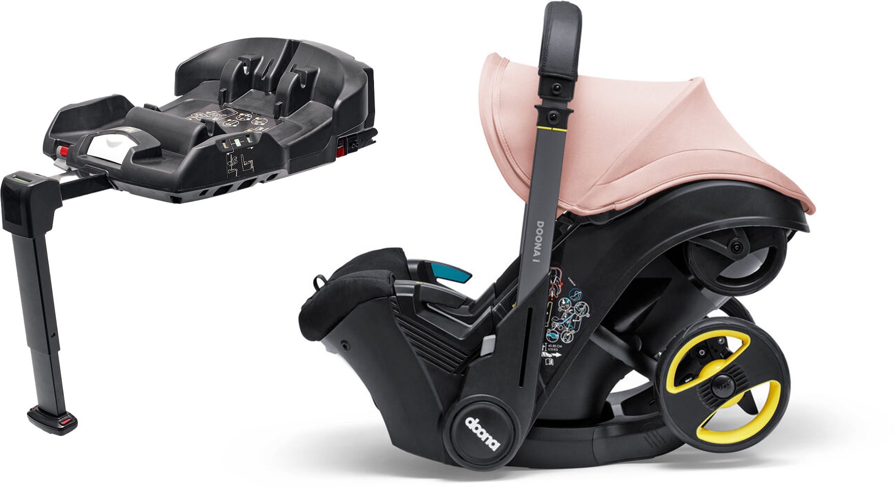 Doona i Autostol Baby inkl. ISOFIX-base, Blush Pink Doona i Autostol Baby inkl. ISOFIX-base, Blush Pink