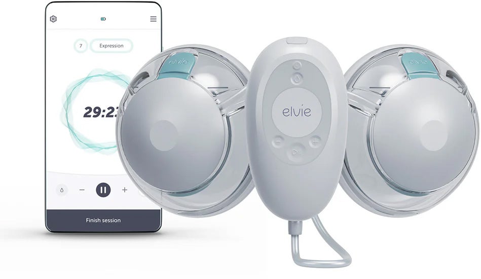 Elvie Stride 2 Elektrisk Brystpumpe Dobbelt Elvie Stride 2 Elektrisk Brystpumpe Dobbelt