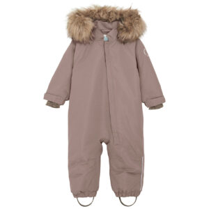 En Fant Pine Bark Baby Flyverdragt m. Fake Fur - Str. 86