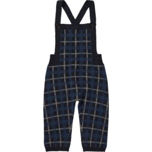 FUB Dark Navy Baby Checked Overalls - Str. 74