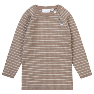 Flöss Ash Melange/Oat Melange Flye Sweater Uld - Str. 12 mdr/80