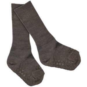 Gobabygo Chestnut Non-Slip Strømper I Merino Uld - Str. 20-22