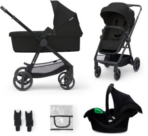 Kinderkraft 3-i-1 NEWLY Kombivogn Travelsystem, Classic Black