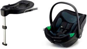 Kinderkraft I-CARE i-Size Autostol Baby inkl. CARE FX Base, Graphite Black