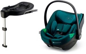 Kinderkraft I-CARE i-Size Autostol Baby inkl. CARE FX Base, Harbor Blue