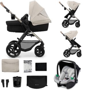 Kinderkraft MOOV 2 3-in-1 Kombivogn, Moonlight Grey