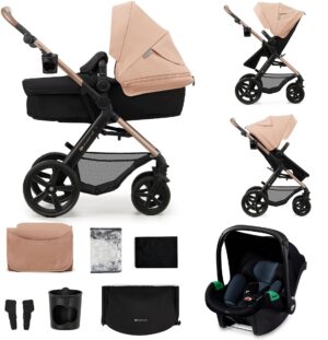 Kinderkraft MOOV 2 3-in-1 Kombivogn, Sand Beige