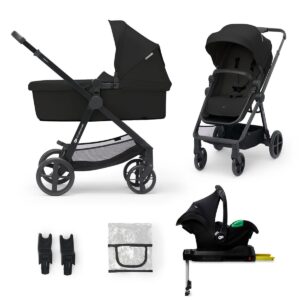Kinderkraft NEWLY Mink Pro Kombivogn 4-i-1, Classic Black