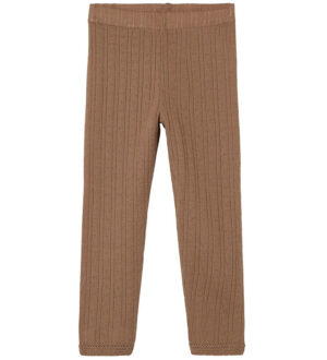 Lil Atelier Leggings - Uld - NmfNaima - Beaver Fur