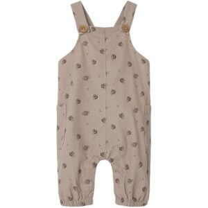 Lil'Atelier Gray Morn Floral Nola Floral Corduroy Overall - Str. 56