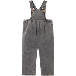 Lil'Atelier Light Grey Denim Tems Loose Denim Overalls - Str. 122