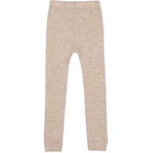 Lillelam Uld Leggins Lys Beige - Str. 50