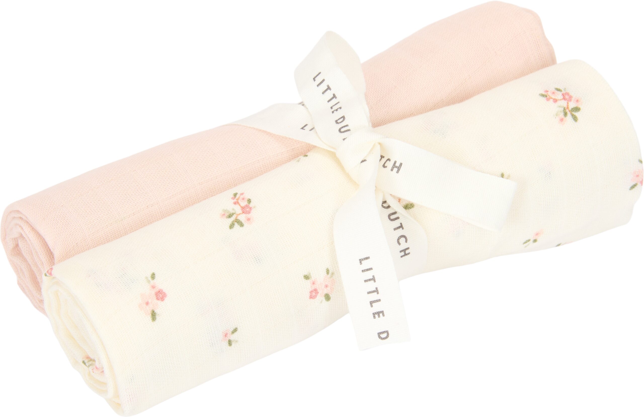 Little Dutch Fairy Blossom & Blossom Tæpper/ Stofbleer i Musselin 2-pak, Hvid Little Dutch Fairy Blossom & Blossom Tæpper/ Stofbleer i Musselin 2-pak, Hvid