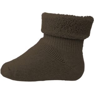MP 722 Uld Baby Strømper 351 Brown Melange - Str. 19-21