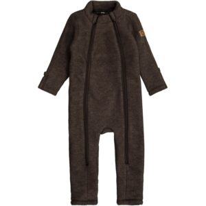 Mikk-Line Dark Brown Melange Uld Dragt - Str. 56